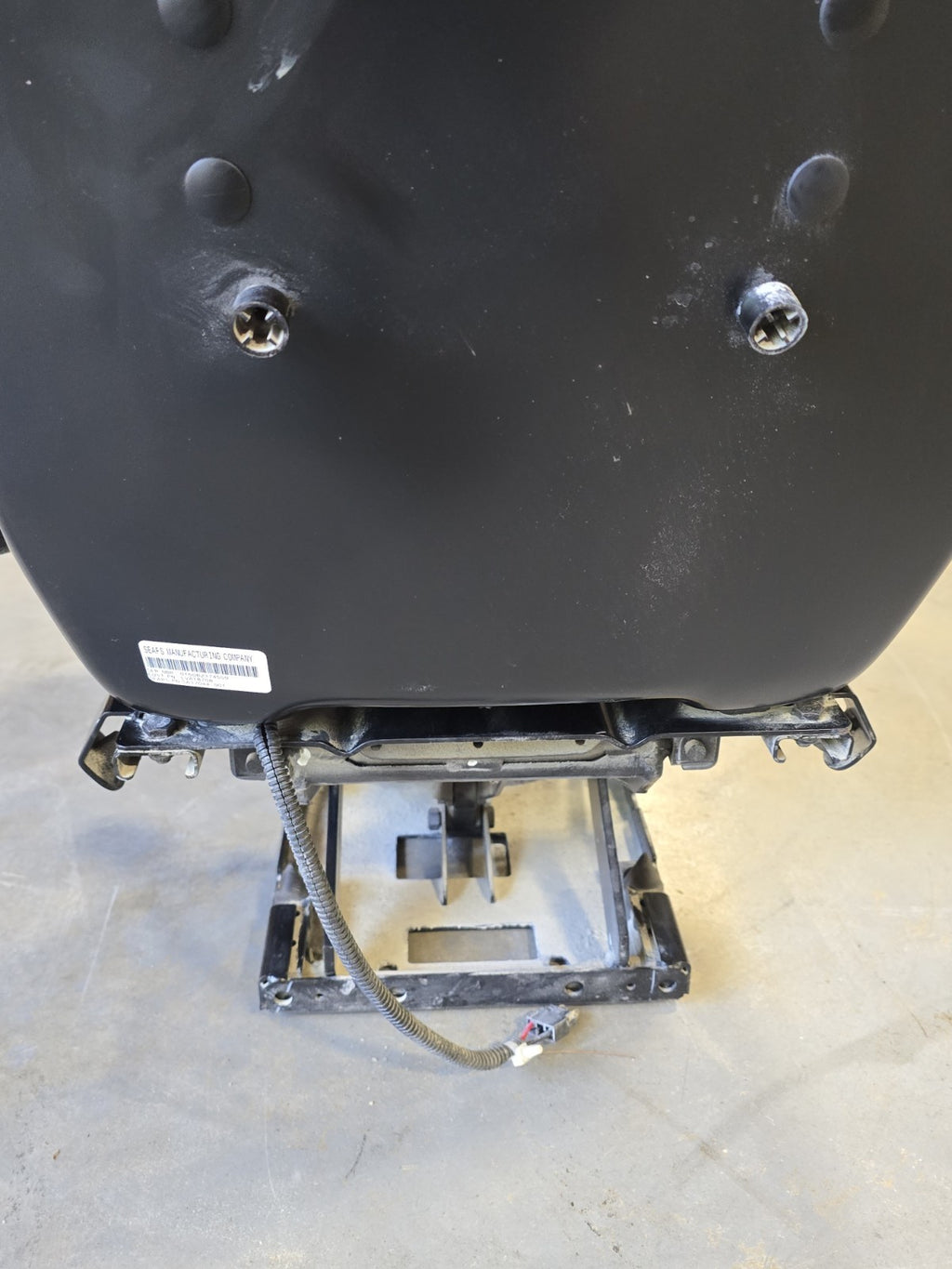 John Deere OEM LVA18708 Yellow High Back Suspension Tractor Seat Full Assembly