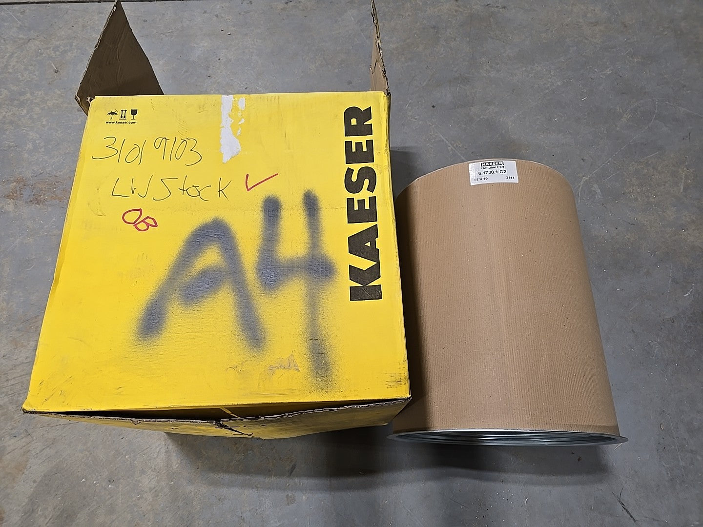 Kaeser 6.1730.1 G2 Air/Oil Separator Element - Genuine OEM Compressor Part