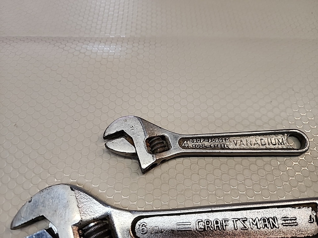 Vintage Craftsman Adjustable Wrench Set USA 4” 6” 12” Lot