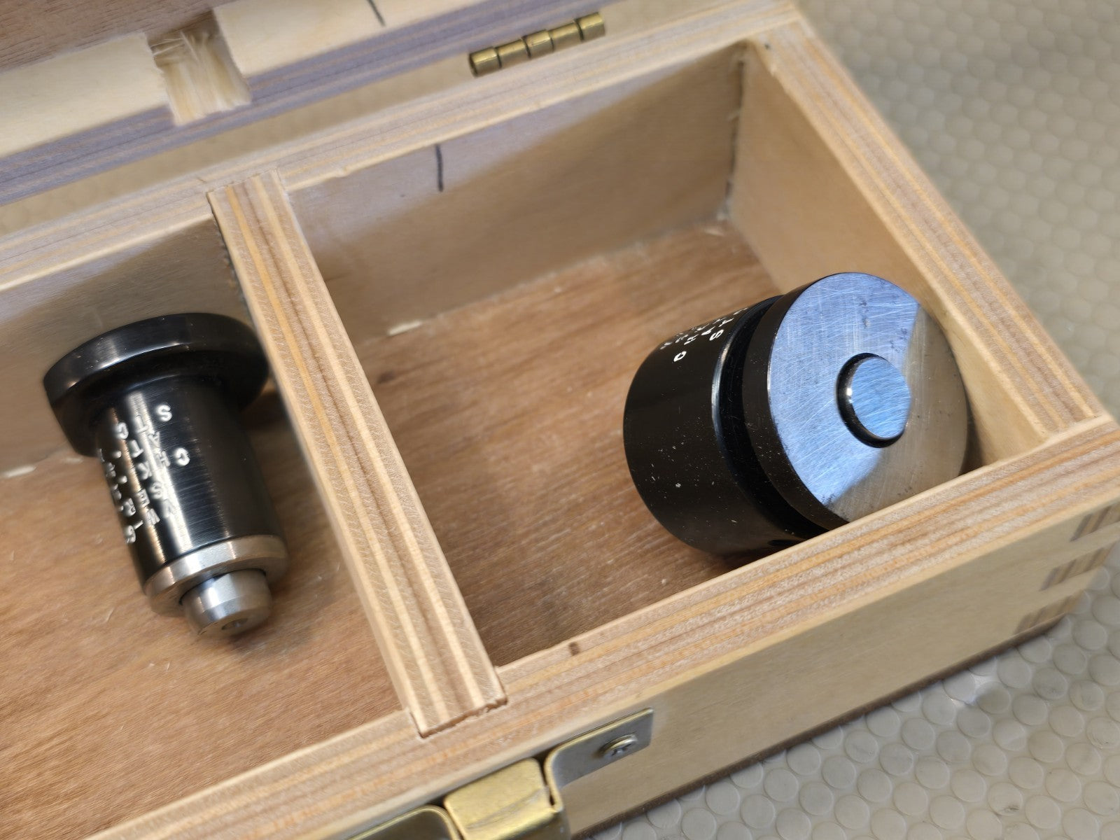 Educated FLUSH PIN GAGE For Dow Gage or Tacomp Stub Set In Wooden Box