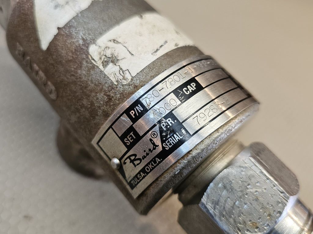 Baird Relief Valve 15-115GPM 500-3000psi 1" Port set @ 3100 MSRP $1000