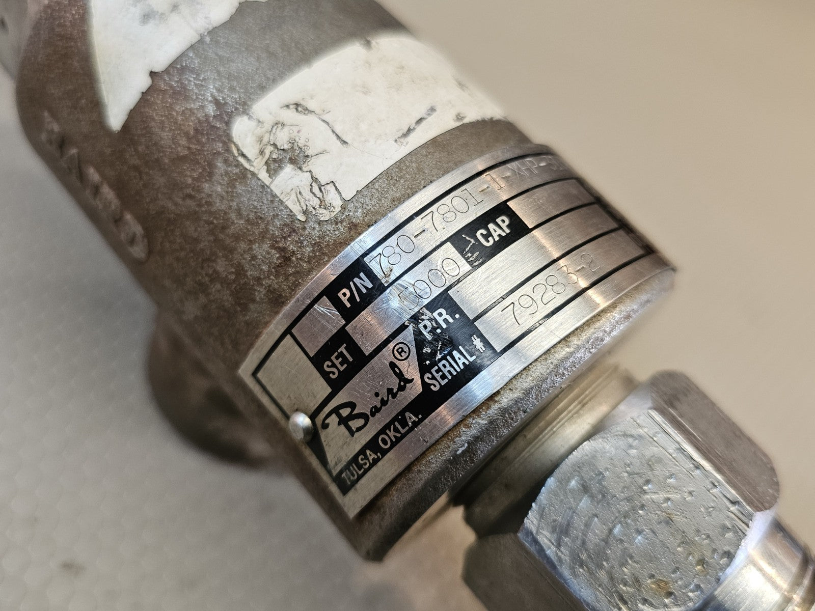 Baird Relief Valve 15-115GPM 500-3000psi 1" Port set @ 3100 MSRP $1000