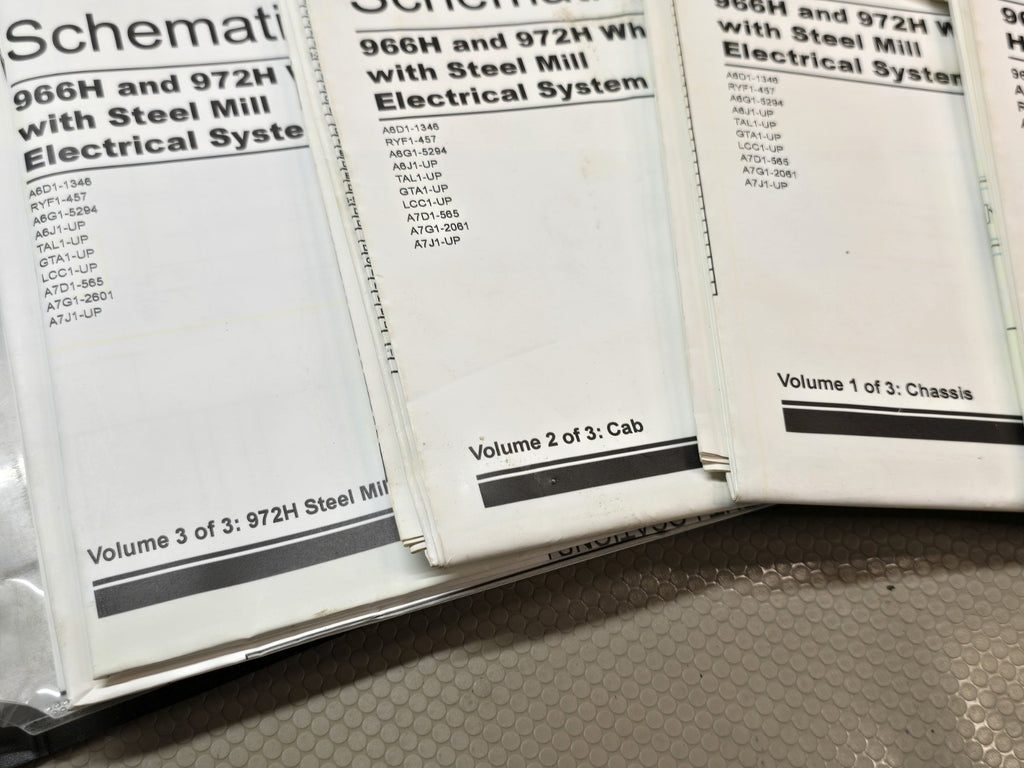 CAT 966H 972H Wheel Loader HYDRAULIC System Schematic Manual service *FULL SET*