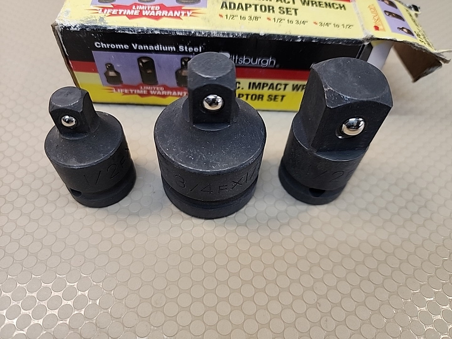 Pittsburgh Tools Impact Wrench 3 piece Adapter Set  