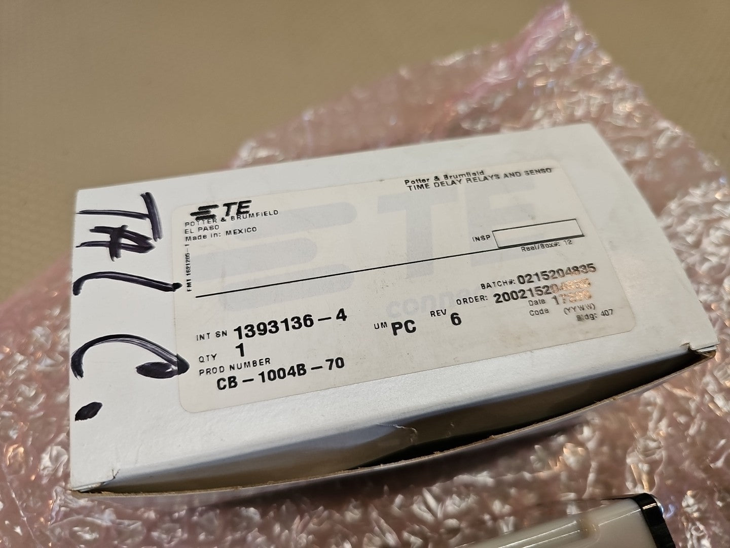 NEW Potter & Brumfield CB-1004B-70 Time Delay Relay