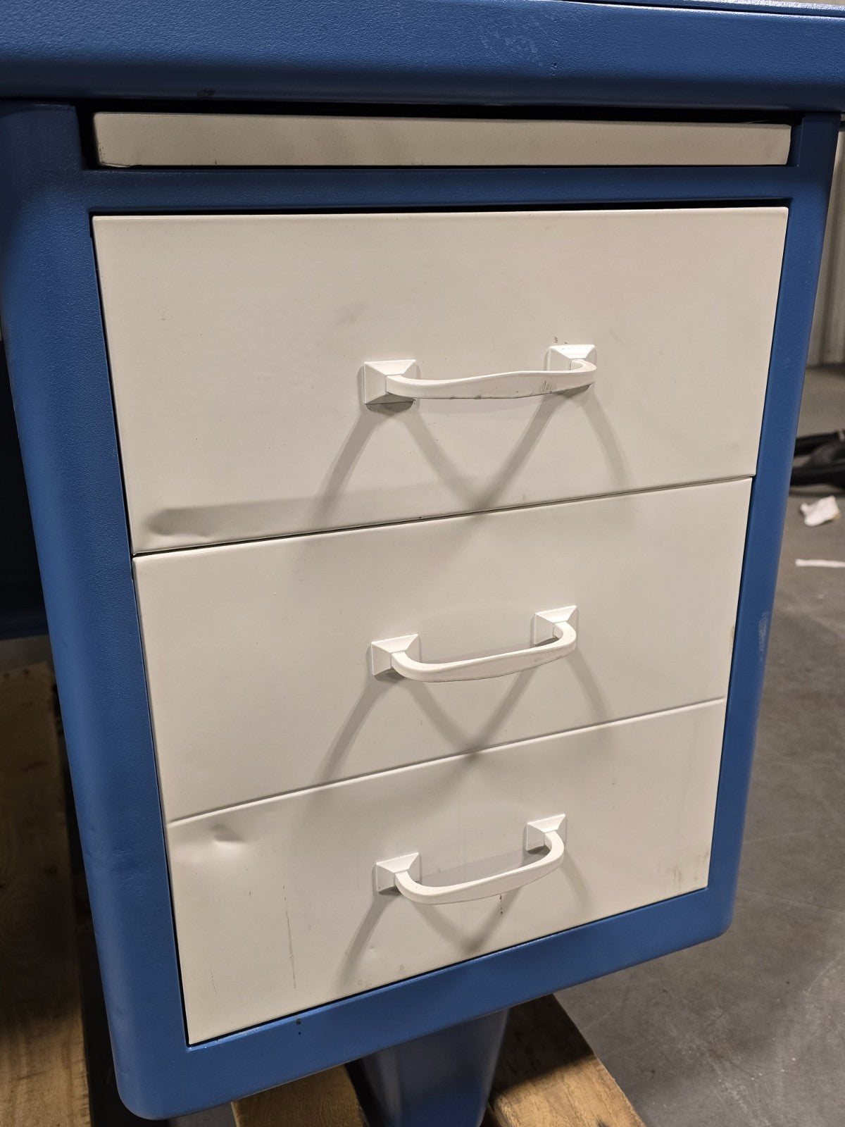 Cole Steel Vintage Mid Century Modern Tanker Desk Clean Original