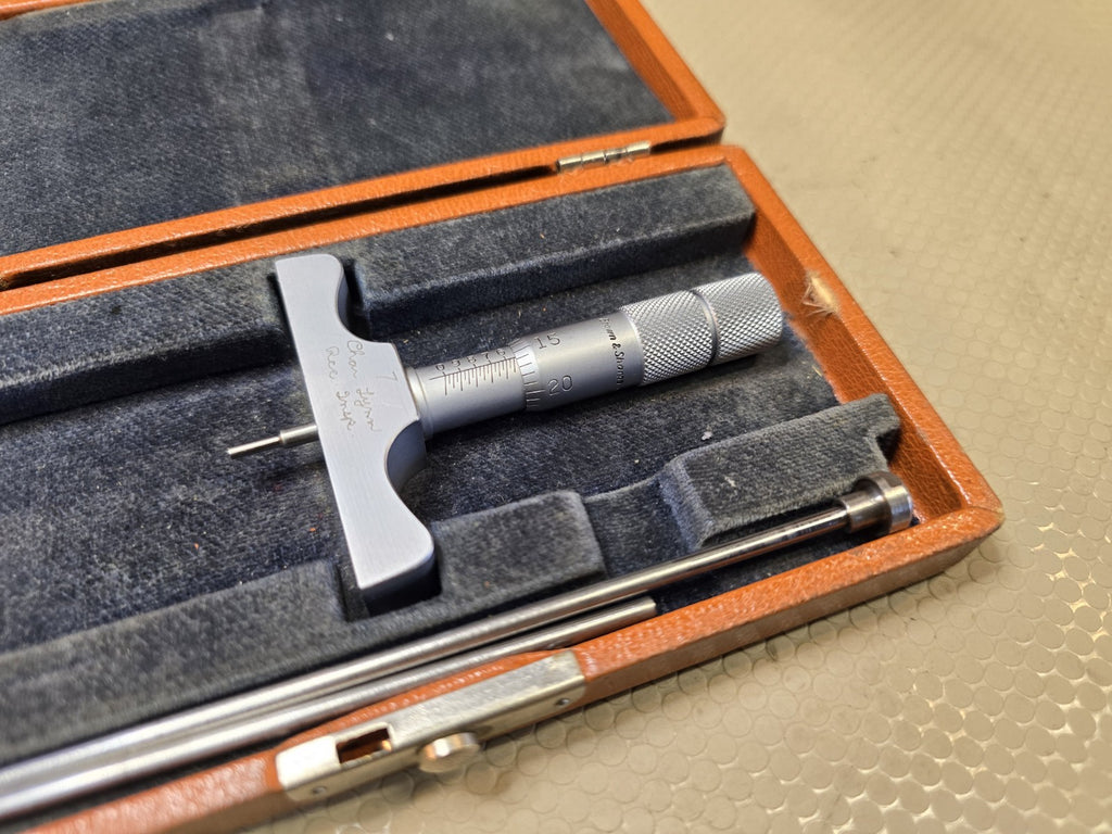 Vintage Brown & Sharpe No. Depth Micrometer in Original Box