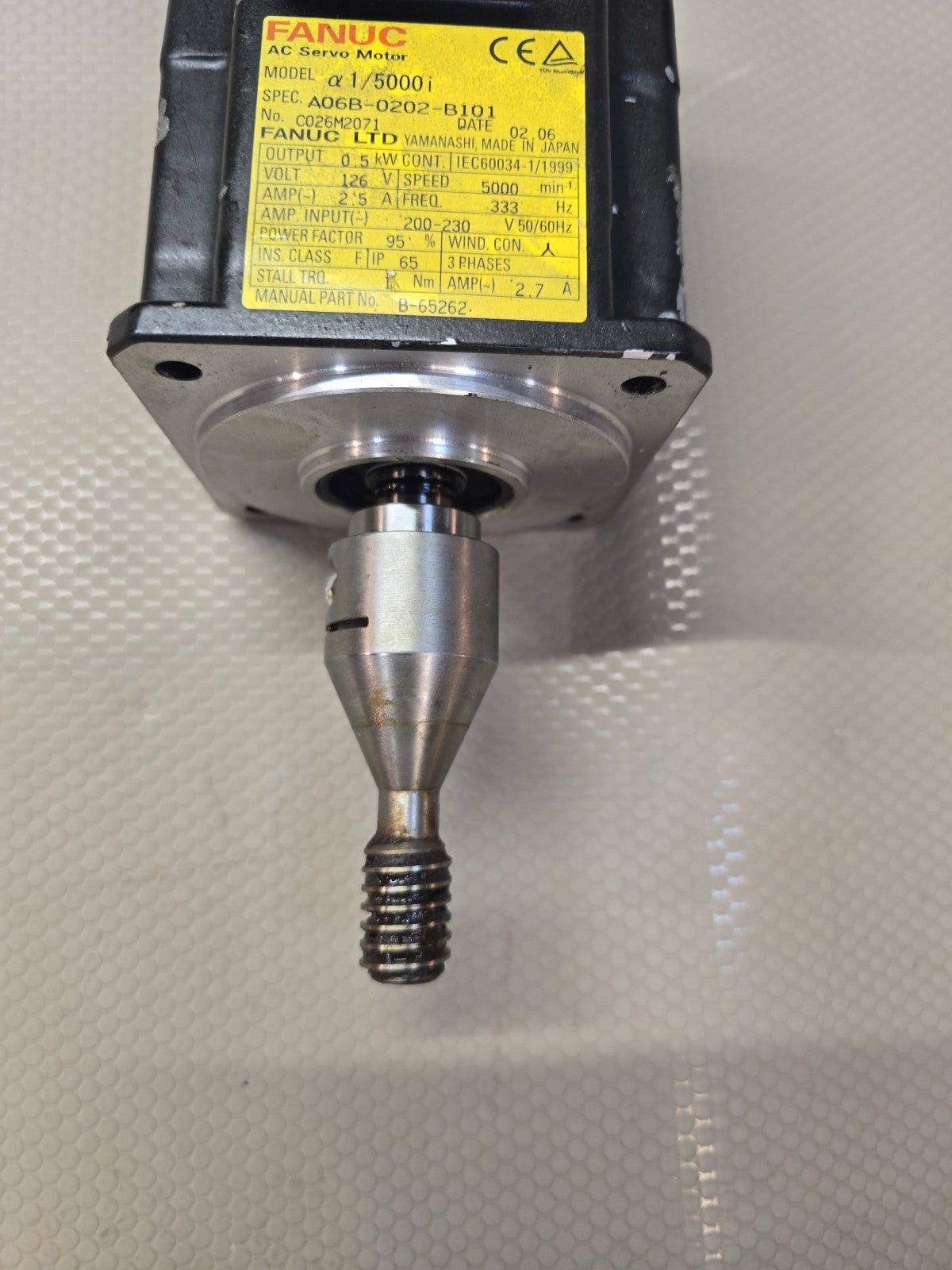 FANUC A06B-0202-B101 AC Servo Motor USA & Pulsecoder A860-2005-T301 2pc