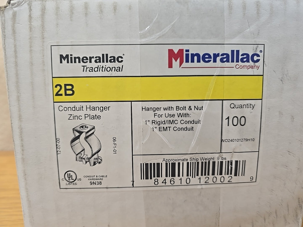 Minerallac 2B Rigid Conduit Fittings ~100 Piece Box