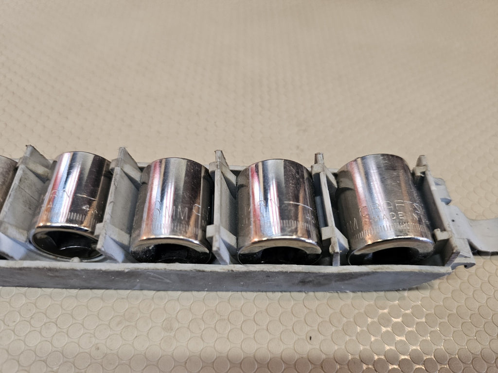 Sears Craftsman USA 9pc Metric 3/8” 34441 Light Use 6 Point 10-18mm Socket Set
