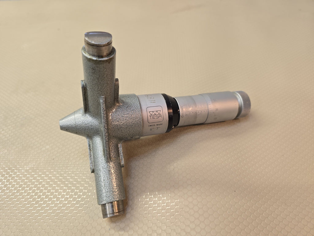 TESA 3 Point Bore Inside Micrometer 6-7″ Range 0.0005” Internal Mic Swiss Made