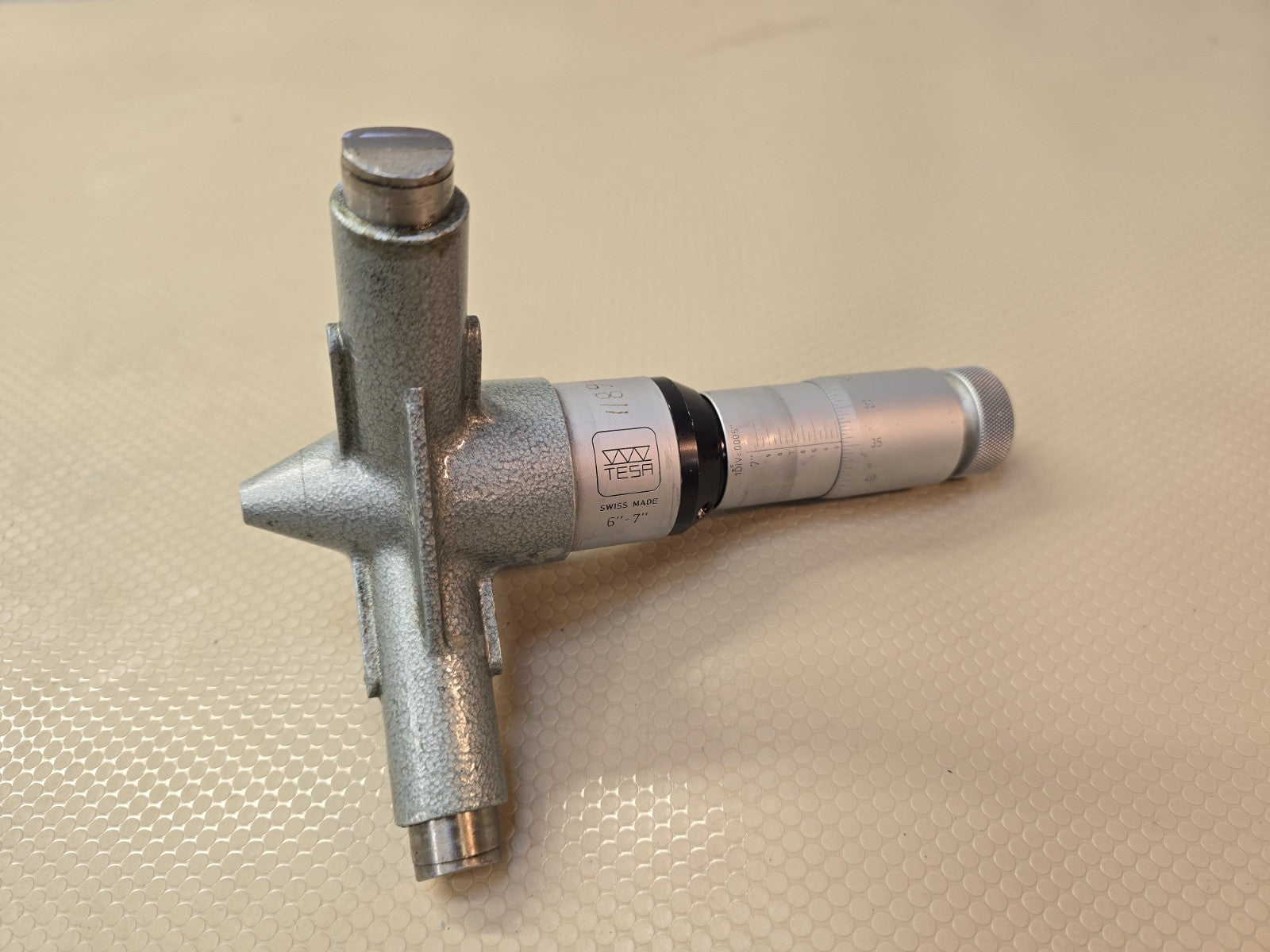 TESA 3 Point Bore Inside Micrometer 6-7″ Range 0.0005” Internal Mic Swiss Made