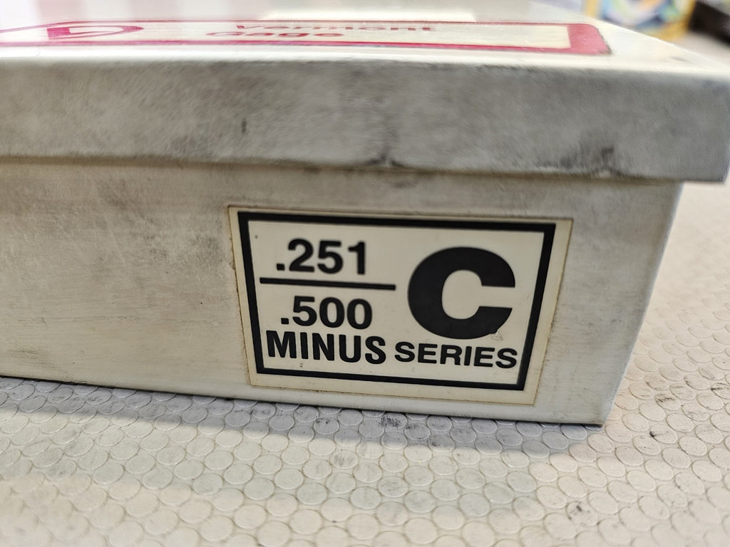 Vermont Pin Gage .251 to .500 Series C Class Minus Set Missing a few
