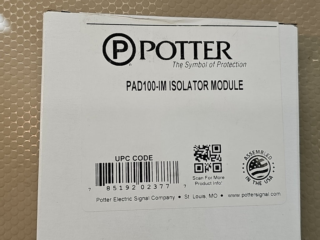 Potter PAD100-IM Fire Alarm Isolator Module-NEW