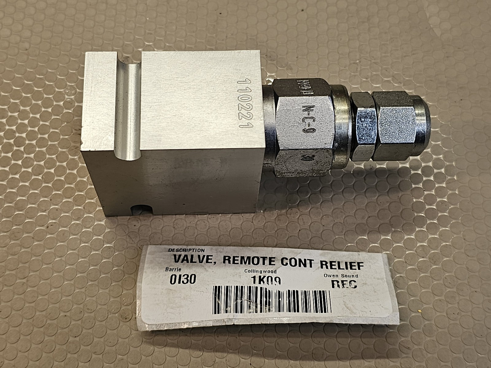 Remote Control Relief Valve Hydraulic Block RVBD-10 N-T-0