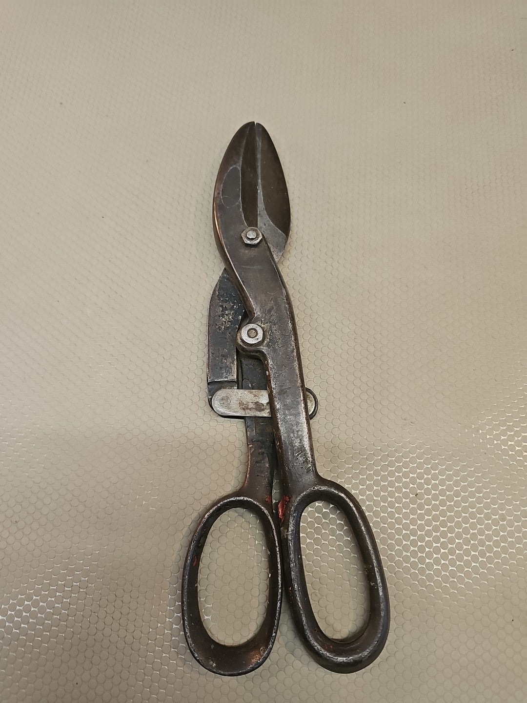 Bartlett Mfg Co Detroit Mich 14” Shears  1401 Compound Levered Metal Snips Vtg.
