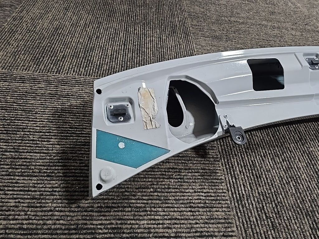 Porsche 911 991 TURBO S OEM SPOILER White Rear Deck Lid Genuine OEM 99150404314