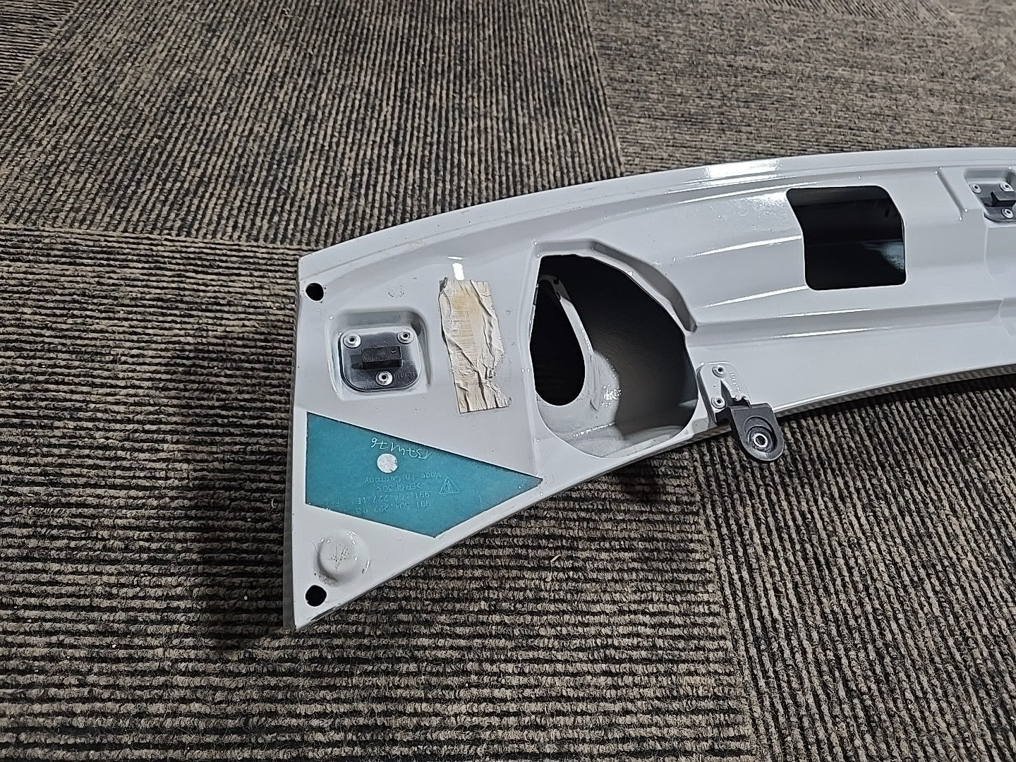 Porsche 911 991 TURBO S OEM SPOILER White Rear Deck Lid Genuine OEM 99150404314