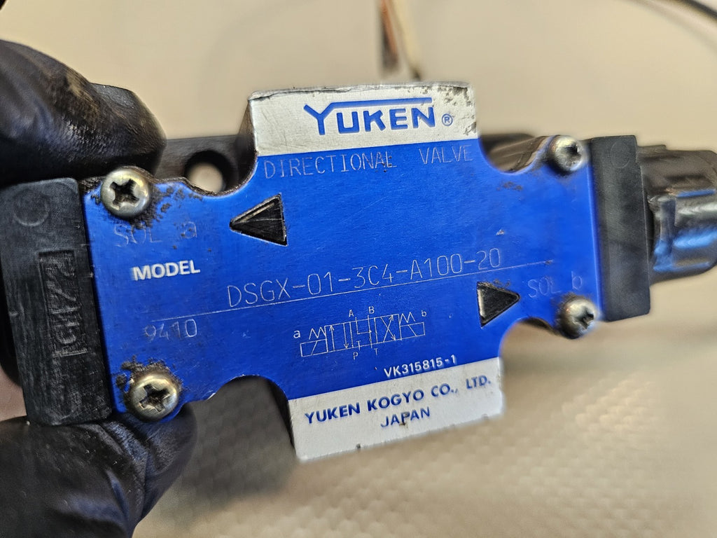 YUKEN BI DIRECTIONAL VALVE DSGX-01-3C4-A100-20 A100