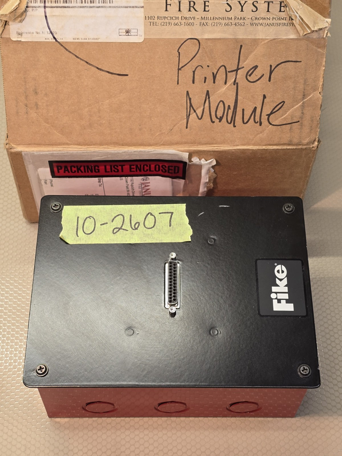 Fike 10-2607 Printer Module Janus Fire Systems Cheetah Xi CyberCat