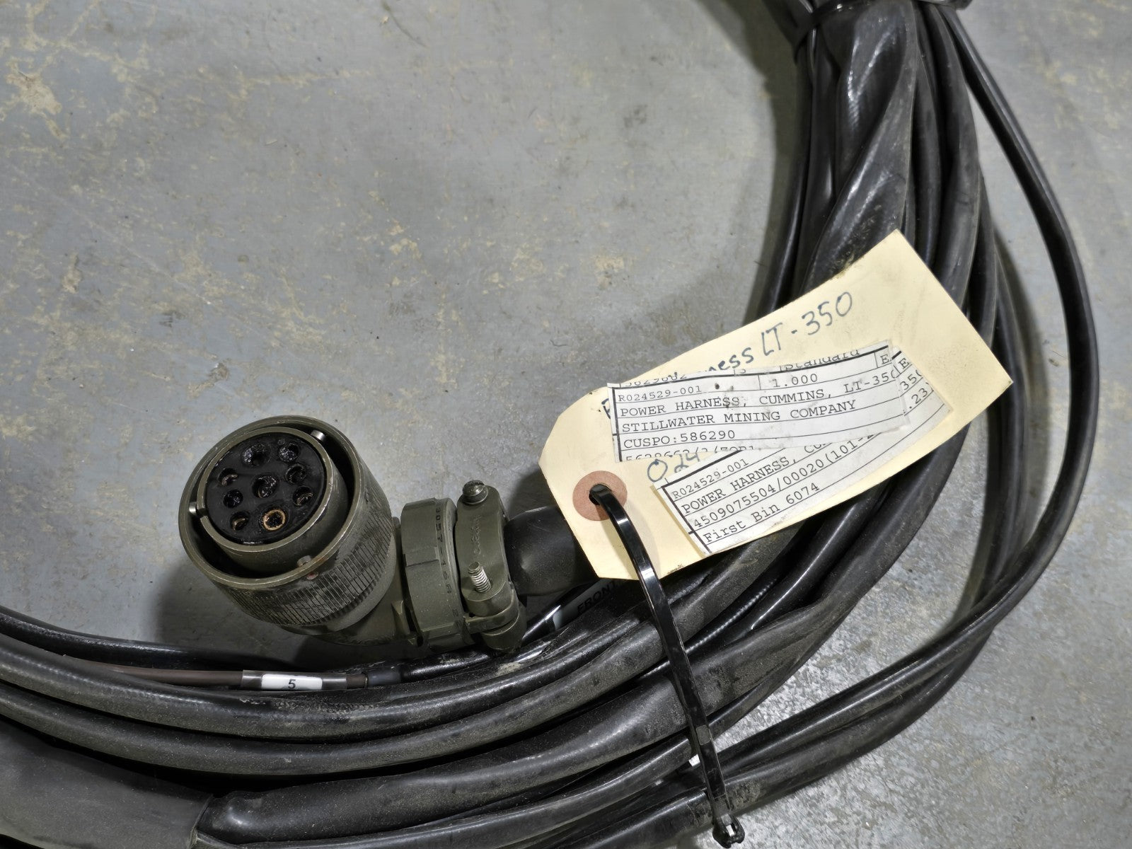 NEW Cummins LT-350 Power Harness OEM LT-350 R024529-001 Joy Global