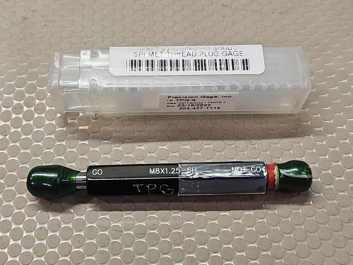 SPI Go Gage Plug Thread M8X1.25-6H
