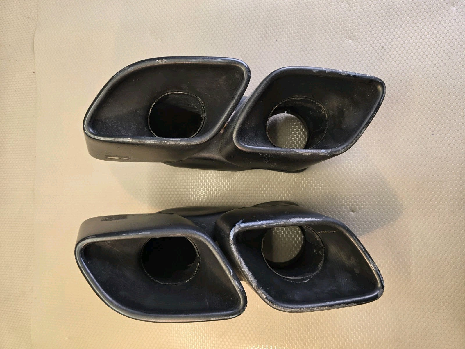 Porsche 911 Turbo S 991 Left/Right Exhaust Tip 991.111.762.61/761.62 Black OEM