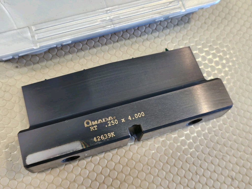 ​NEW AMADA 42639K ATLX Punch Press RT Blade Insert .250 x 4.00 Thick Turret Tool