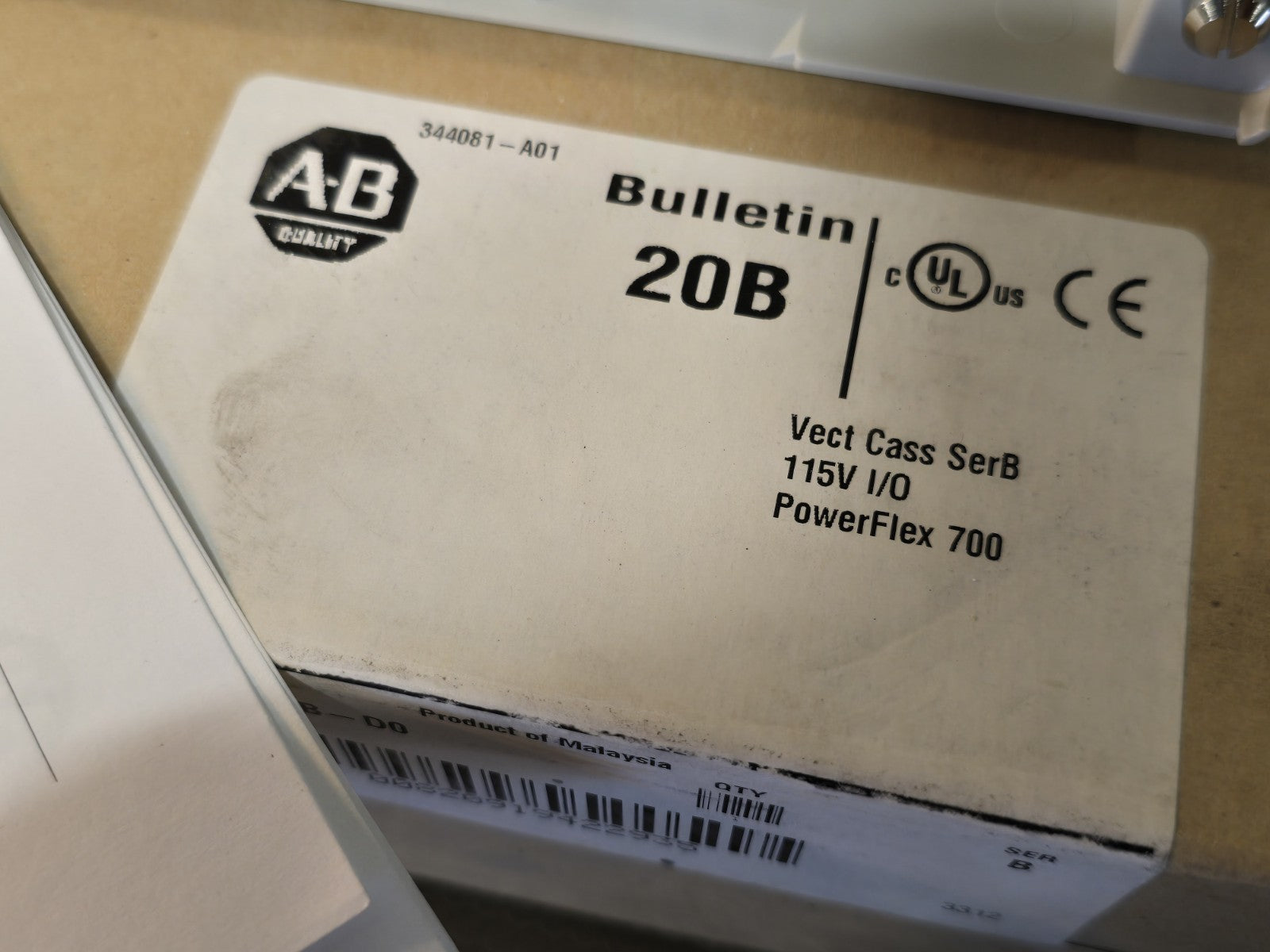 NEW 20BVECTBD0  Allen Bradley AB CAT 20B-VECTB-D0 Powerflex 700 Vector Control 