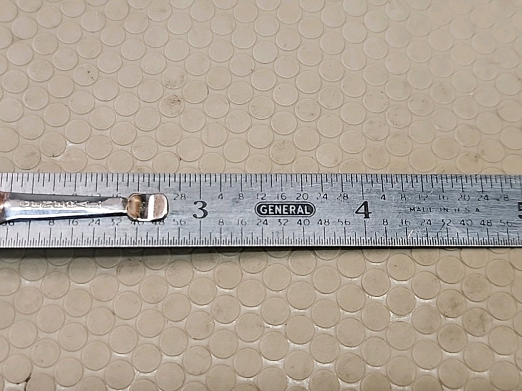 GENERAL TOOLS # 300   6" STAINLESS STEEL POCKET RULER W/ DEPTH GAUGE - USED