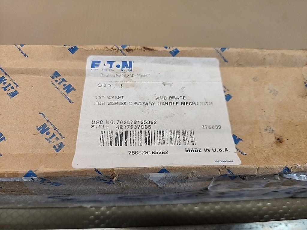 Eaton Series C Rotary Handle Mechanism 15" Shaft & Brace – Style 4217637806 OEM