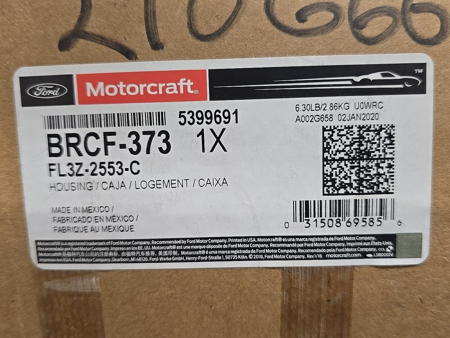 Genuine Motorcraft Disc Brake Caliper  BRCF-373 NEW