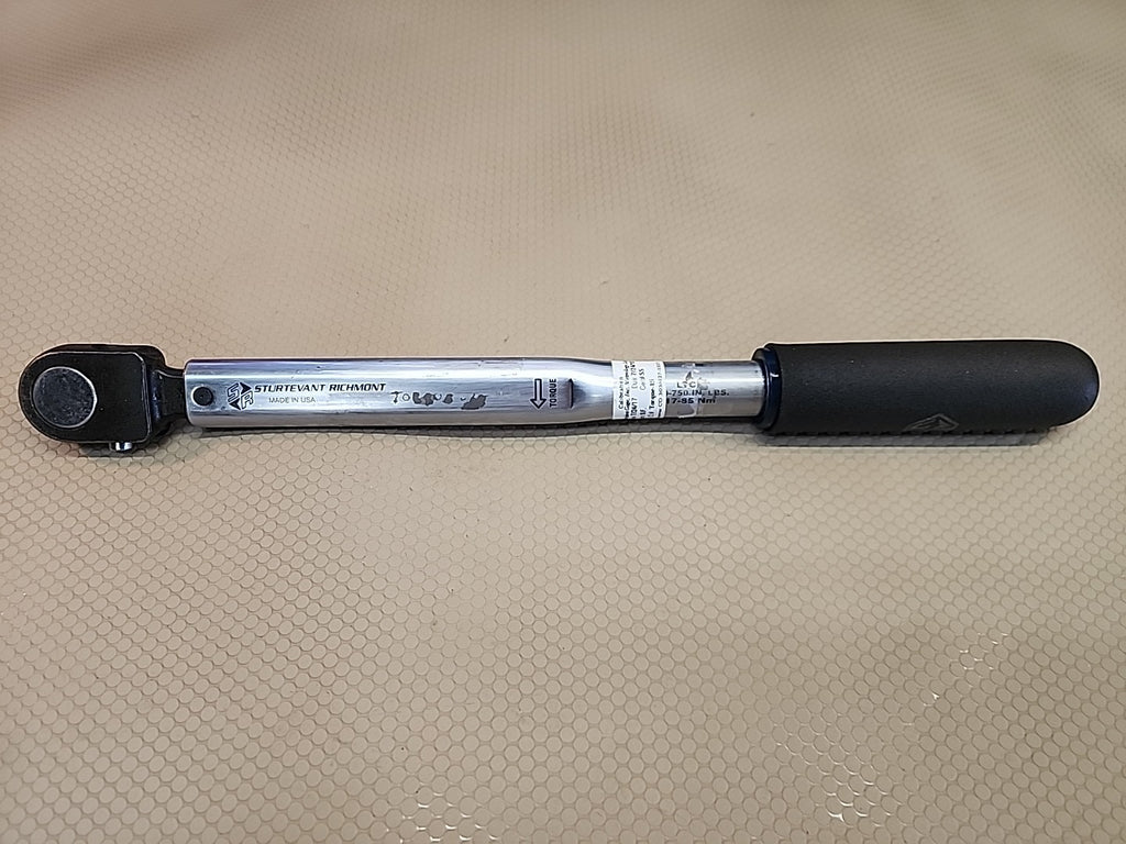 Sturtevant Richmont 14.5" LTC Preset Torque Wrench w/ Calibration (150-750inlbs)