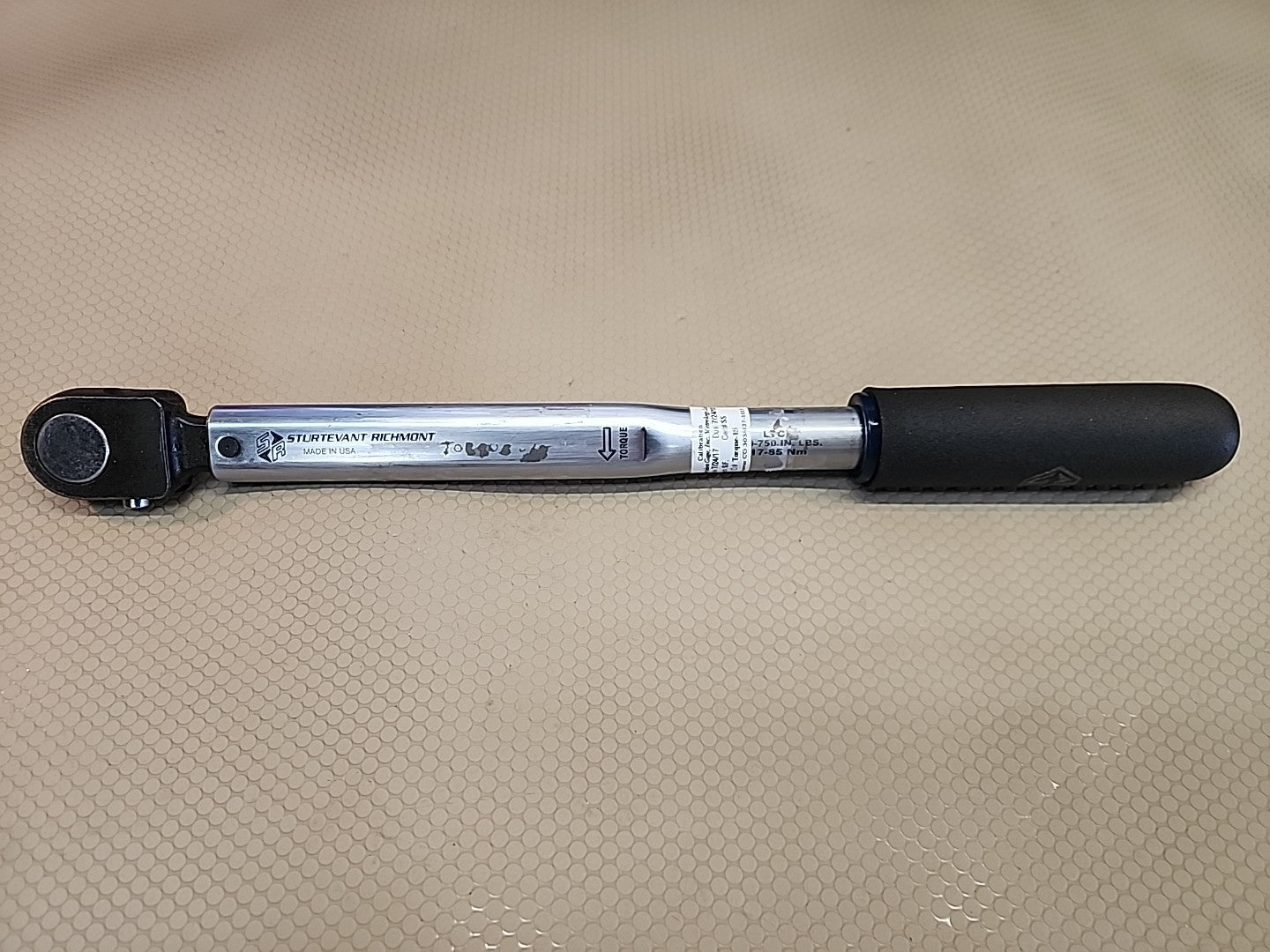 Sturtevant Richmont 14.5" LTC Preset Torque Wrench w/ Calibration (150-750inlbs)