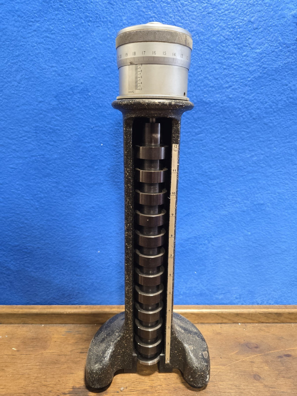CADILLAC GAGE CO.  PLA-CHEK HEIGHT GAUGE MODEL 10129 LARGE 12" *FOR PARTS*