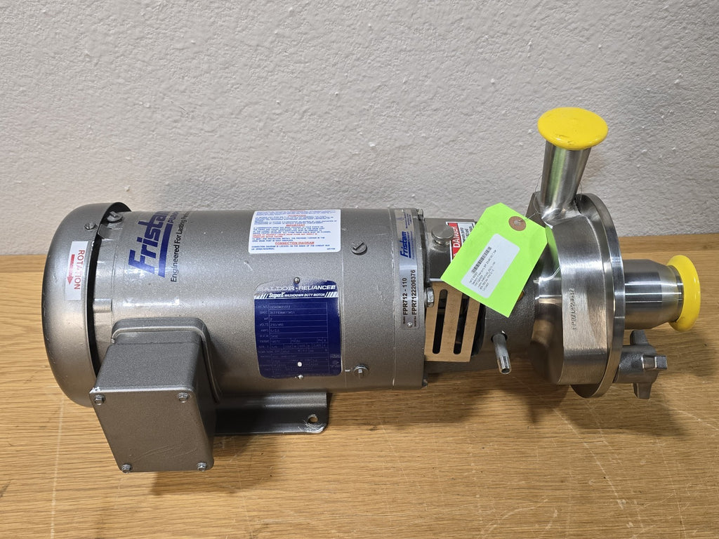 NEW! Fristam FPR 712-110 Hygeinic Centrifugal Pump Baldor CWDM3555T 2HP 3450RPM