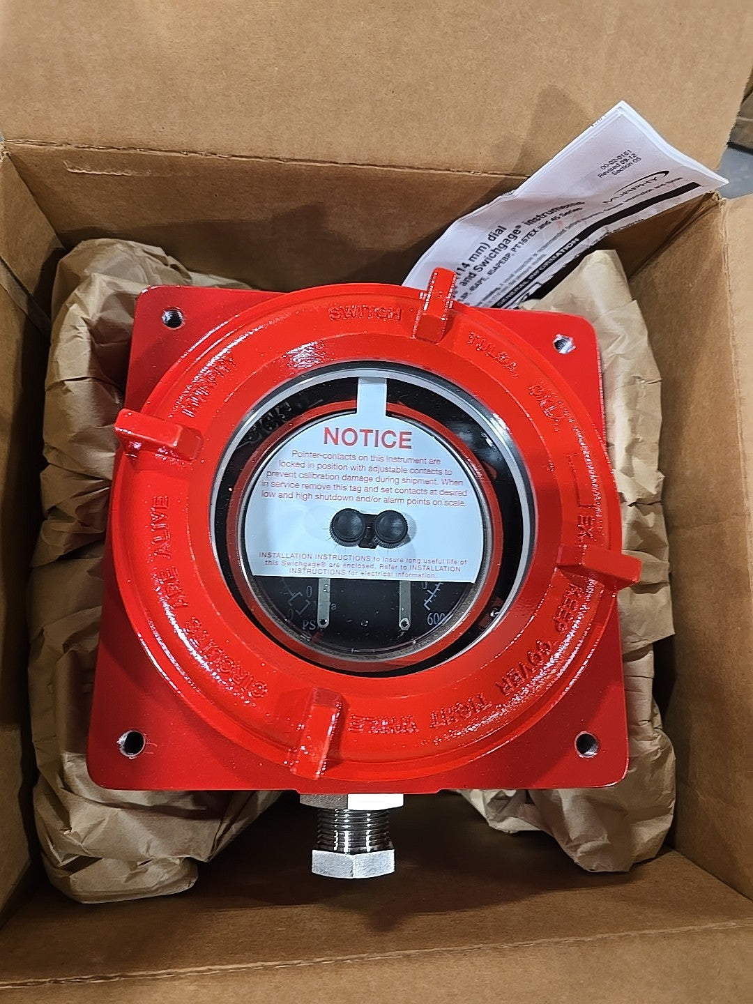 Murphy OPLC-S-600-EX Pressure Swichgage 0-600 PSI NEW H10