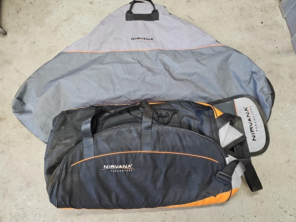 Nirvana Rodeo Paramotor Engine wheel bag RODEO blue line+ Cage Bag $550 MSRP