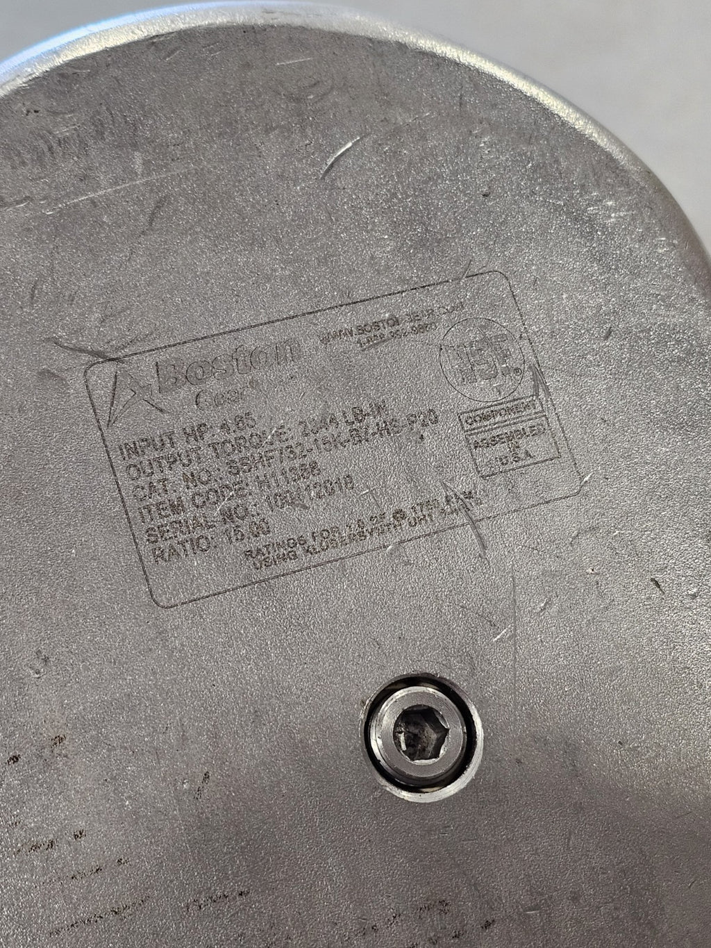 Boston Gear SSHF732-15K-B7-HS-P20 Gear Reducer; 15.00 Ratio