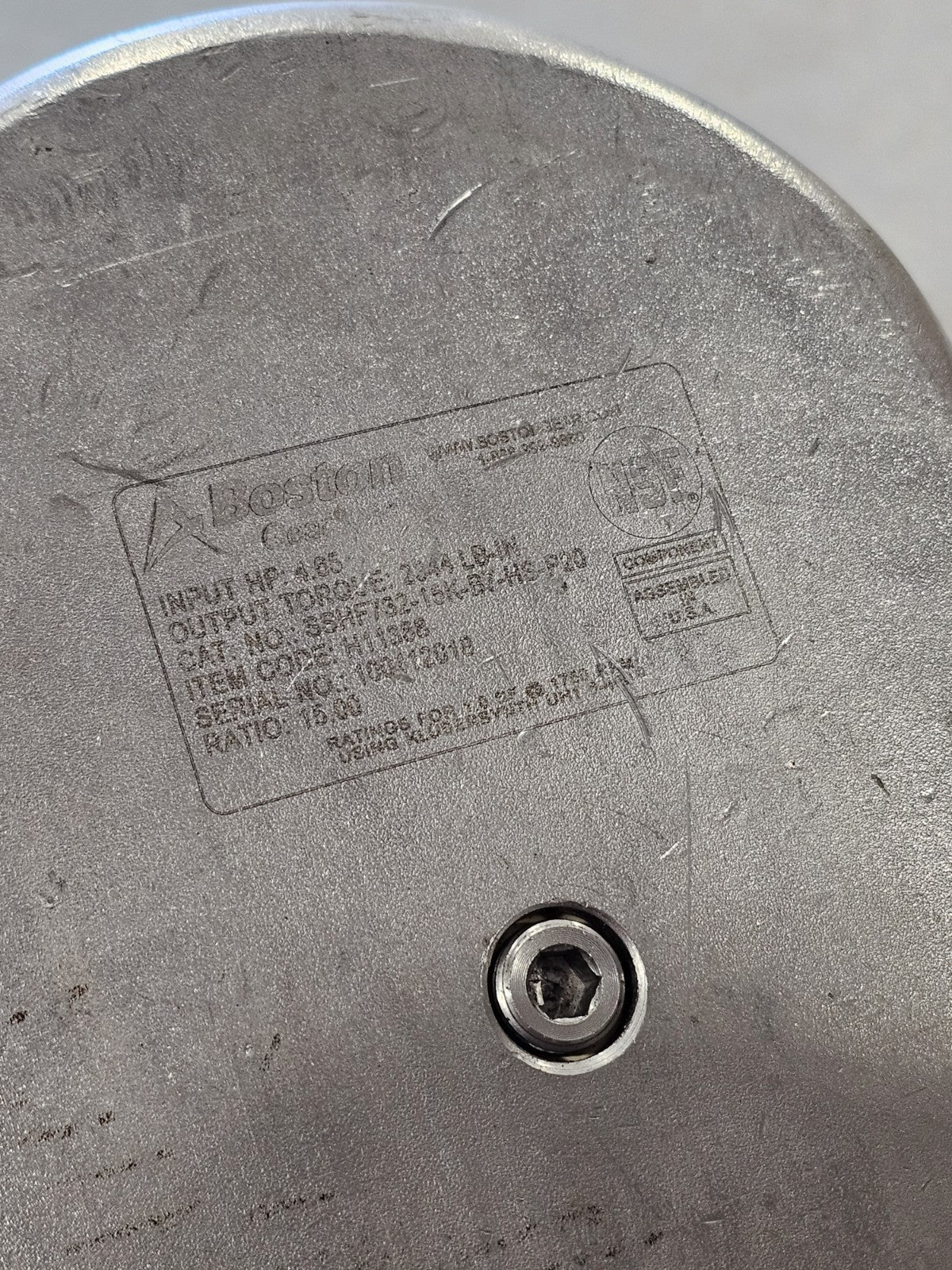Boston Gear SSHF732-15K-B7-HS-P20 Gear Reducer; 15.00 Ratio