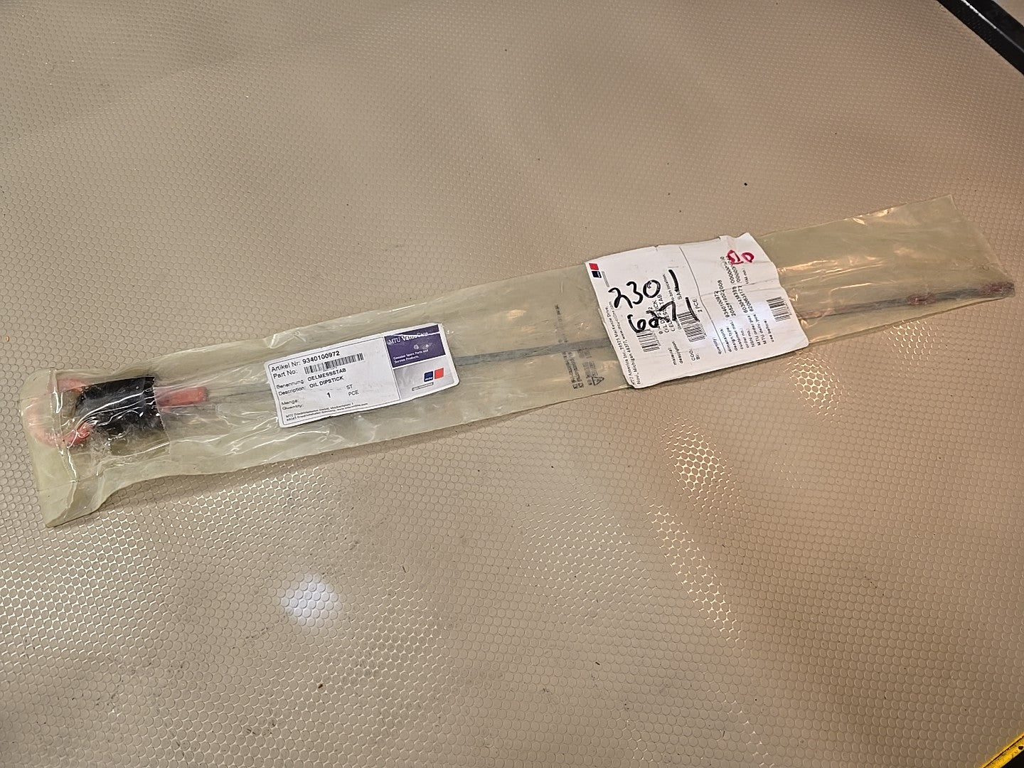 OEM Mercedes-Benz / MTU 9340100972 Engine Oil Dipstick Genuine