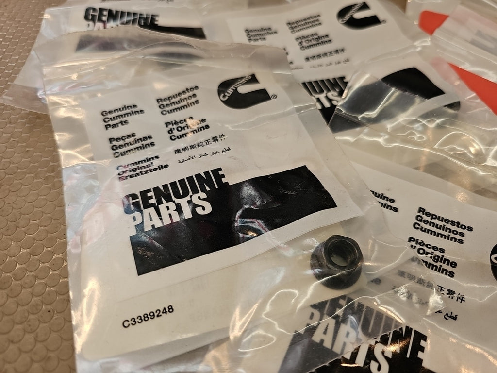 8x Cummins Hexagon Flange Nut - 3863792