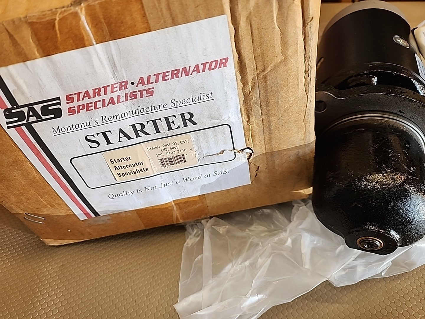 J&N 410-24016 Starter 24V, 9T, CW, DD, 4kW
