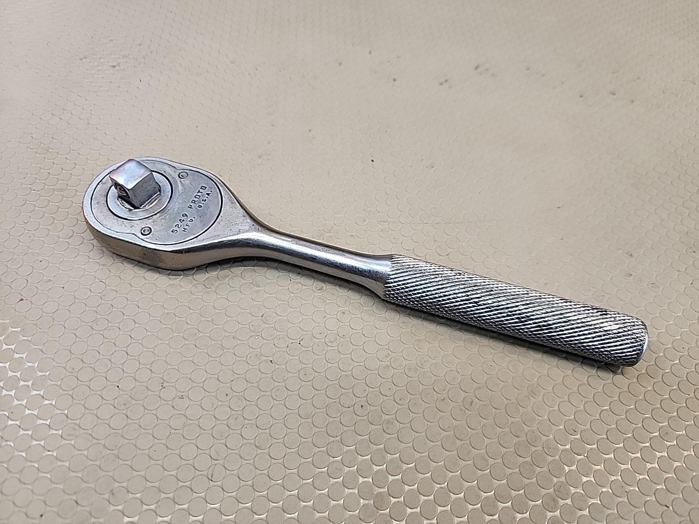 Proto Professional 3/8" Drive Pear Head Ratchet 5249 Made in USA *CLEAN*