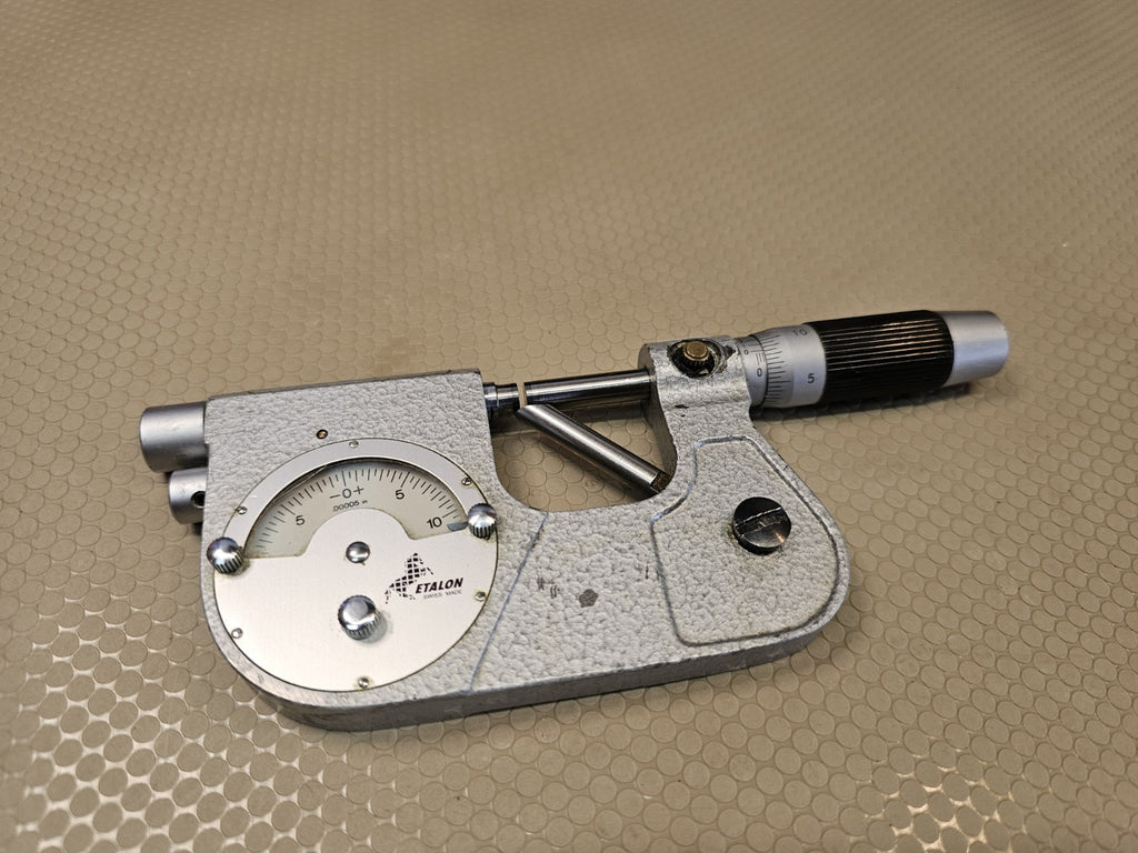 Tesa 072108669 MICRO-ETALON 225 Indicating Pressure micrometer Anvil Dial  