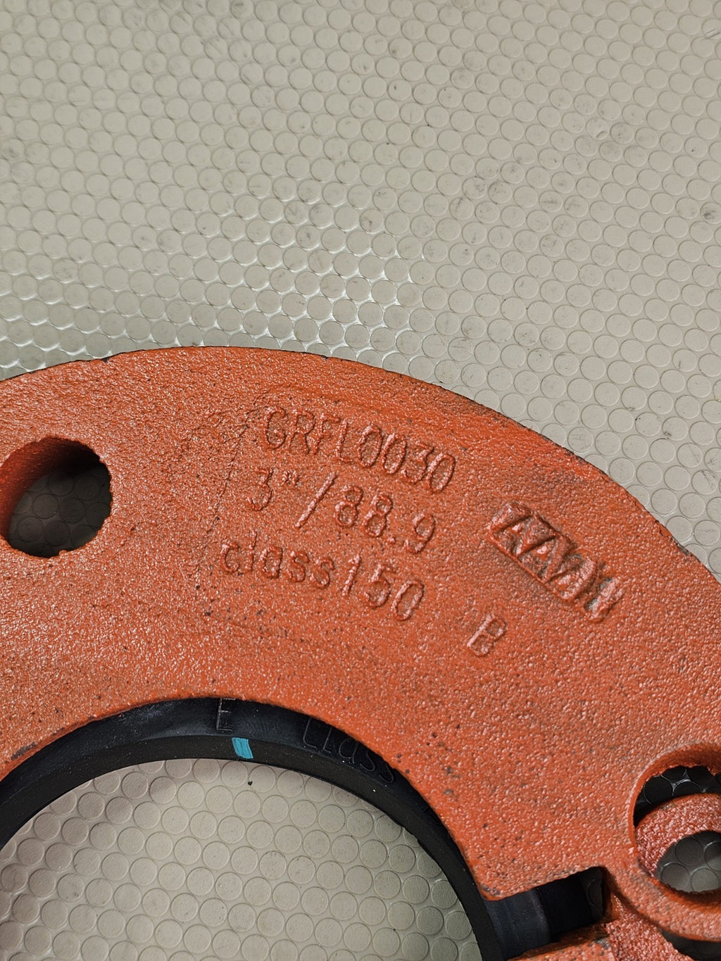 NCI GRFL0030 3" Class 150 Grooved Pipe Flange Adapter Coupling