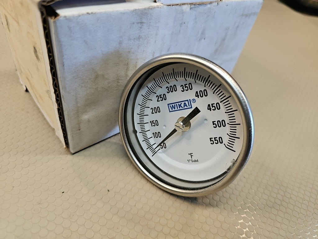 WIKA MODEL TI.33 BIMETAL THERMOMETER 1/2 NPT RANGE 0-250 STEM 6" NEW