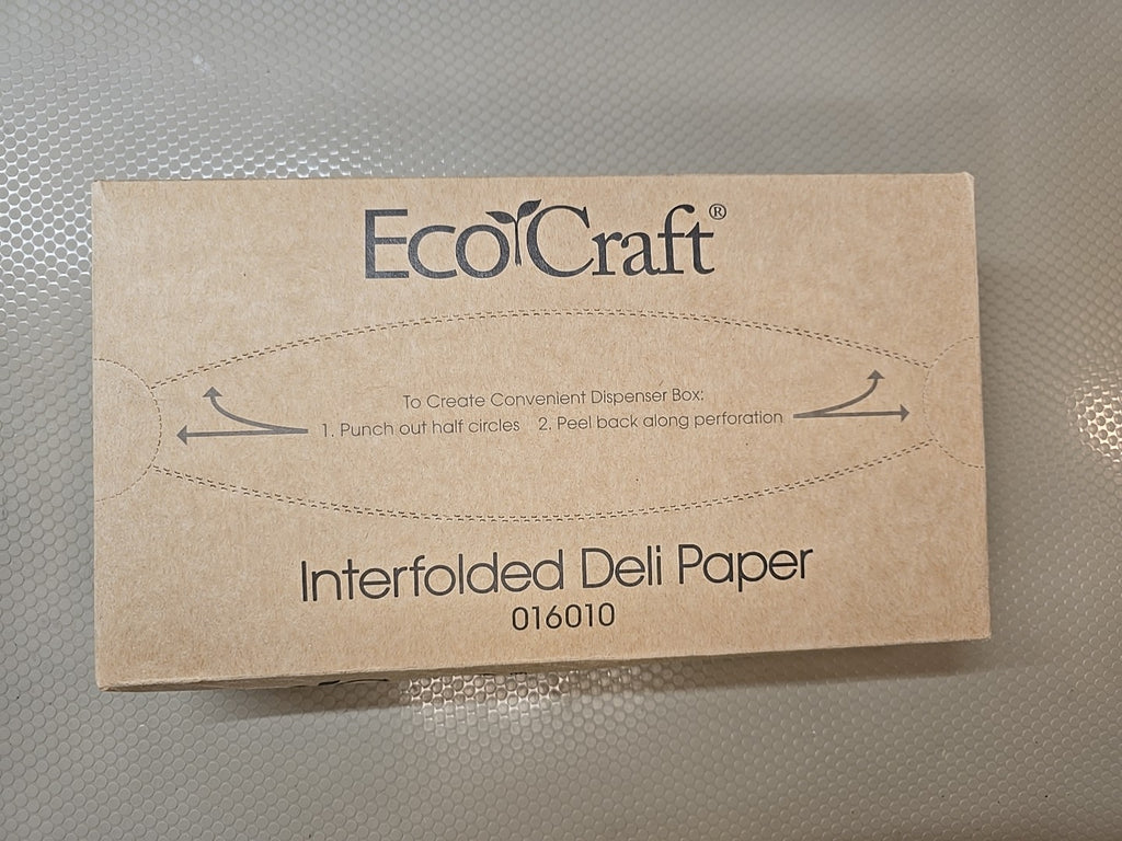 EcoCraft Inter-folded Unbleached Brown Deli Paper 016015 15”x 10.75” 500ct *BULK