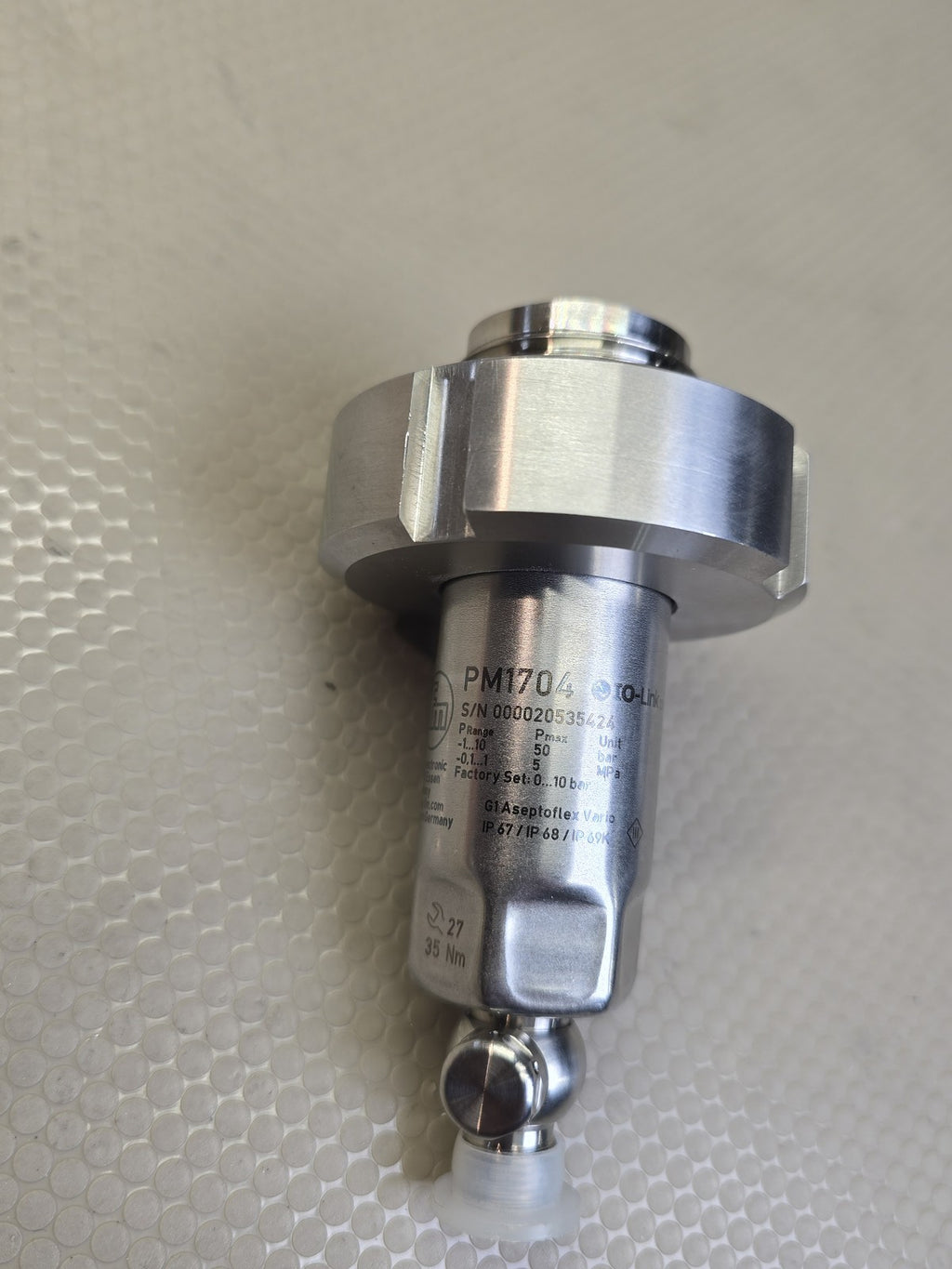 ifm PM1704 IO-Link Flush Pressure Sensor Transmitter G1 Aseptoflex Vario NEW