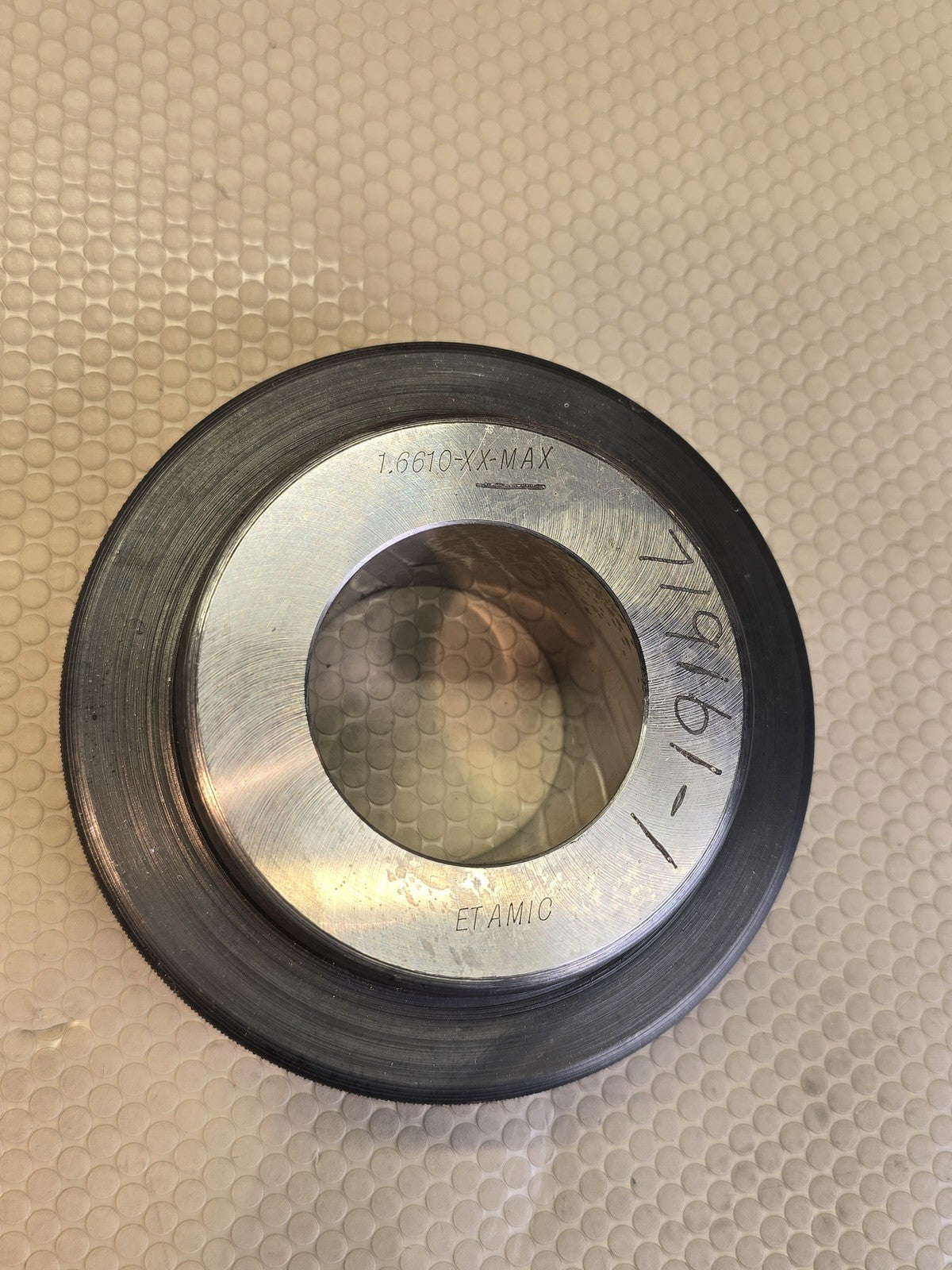 Etamic 1.6610" ID Class XX Master Setting Ring Gauge Bore Gage